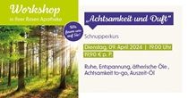 Aromaworkshop Achtsamkeit und Duft Schnupperkurs 09.04.2024