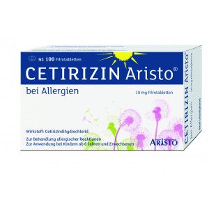 CETIRIZIN Aristo bei Allergien 10 mg Filmtabletten